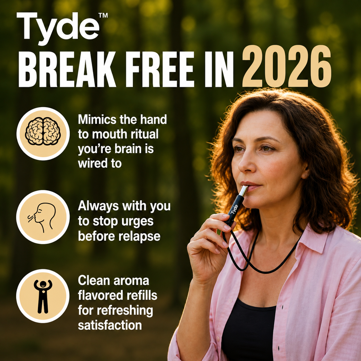 Tyde Resistance Necklace | The Nicotine Free Craving Ritual